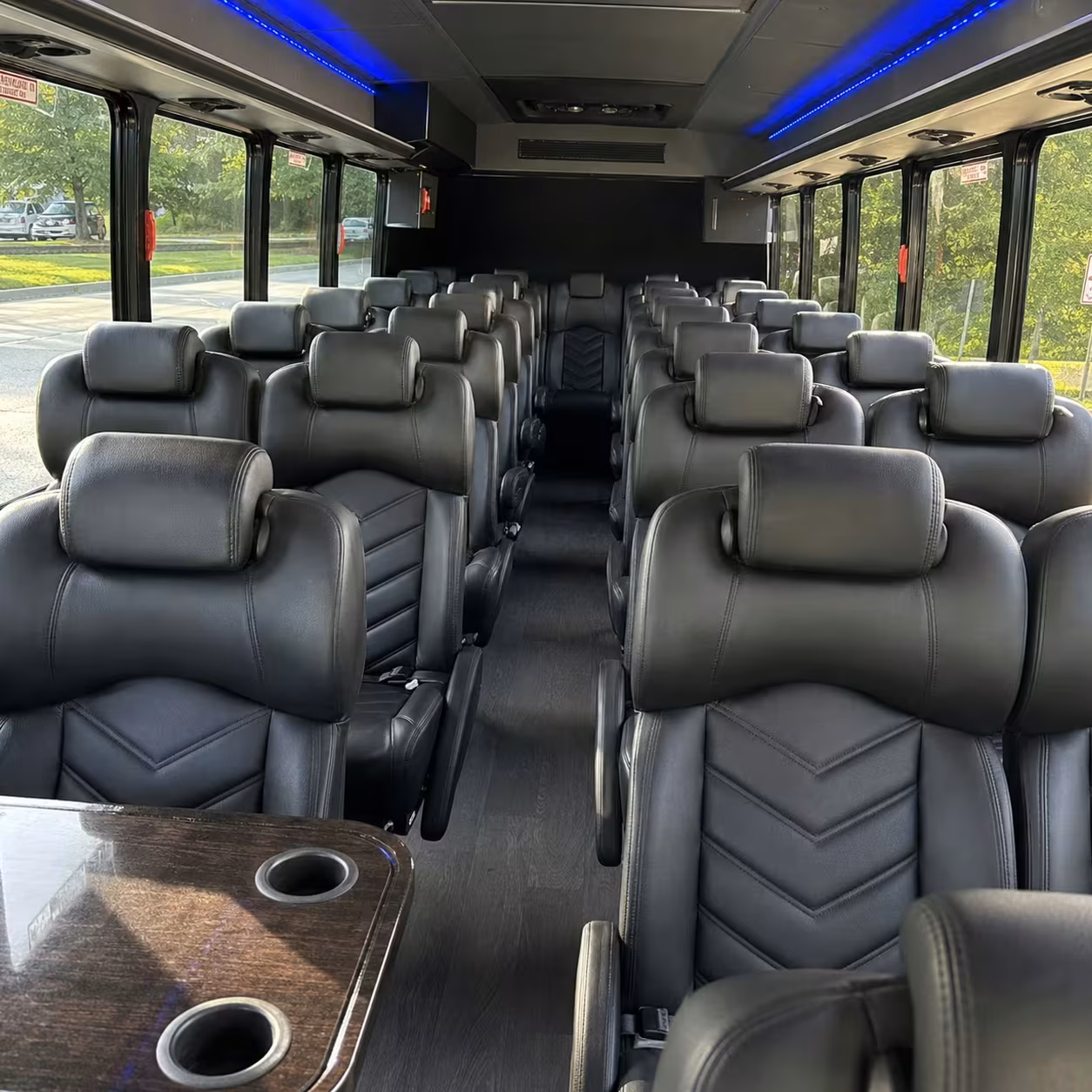 25 passenger minibus interior