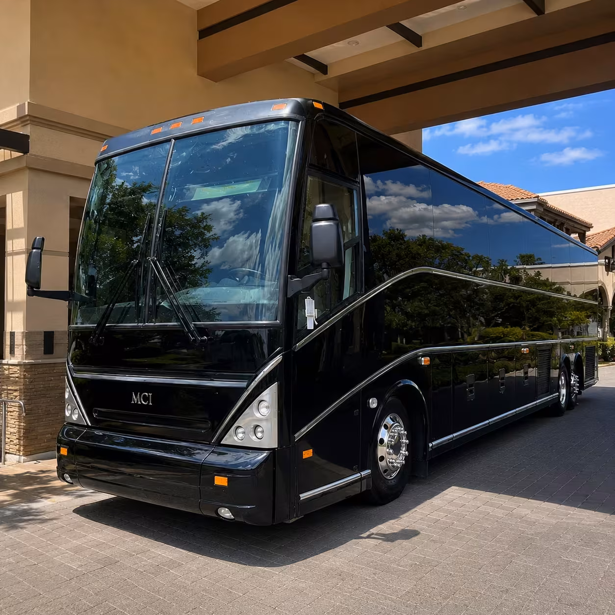 56 passenger charter bus