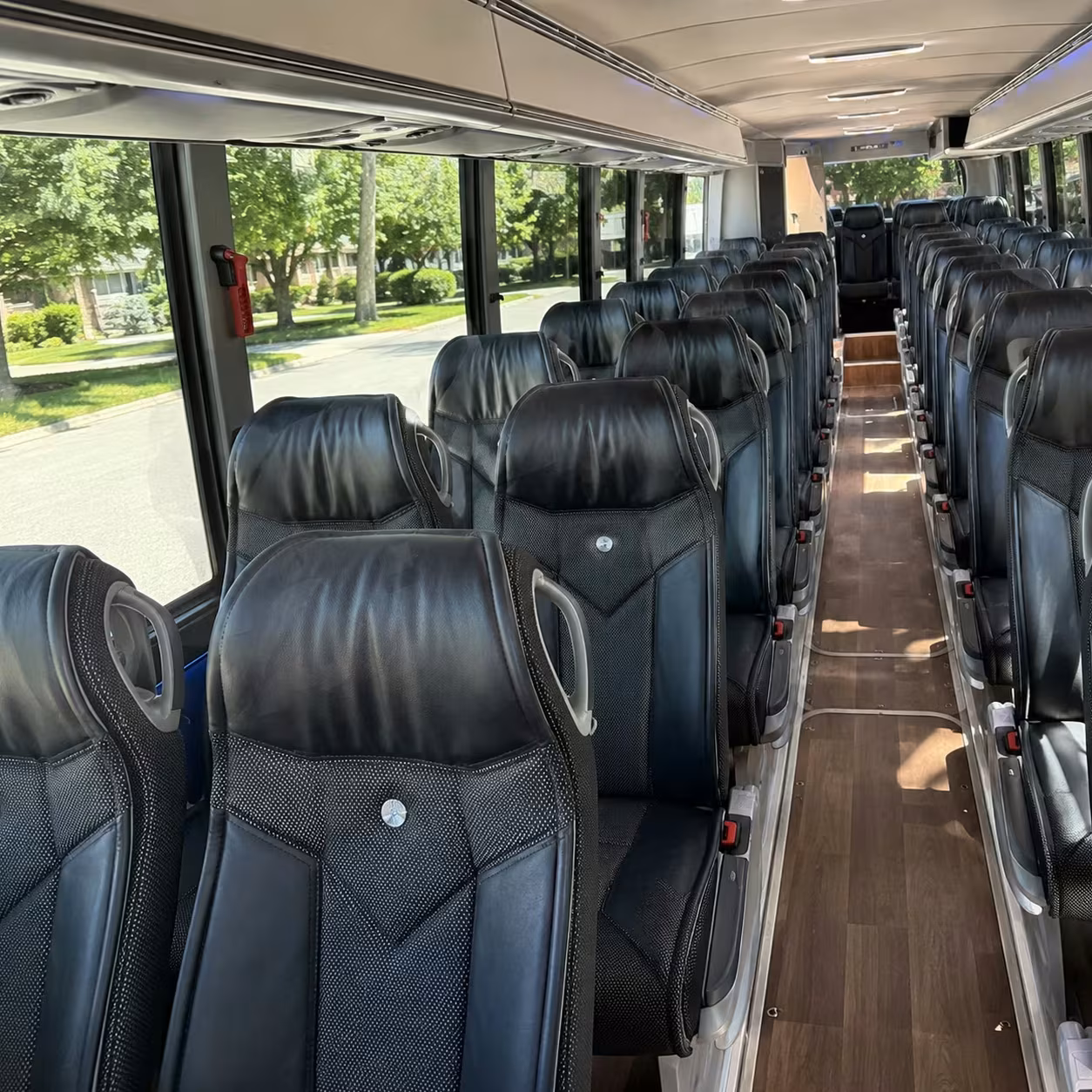 lakeland charter bus interior