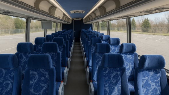 lakeland 54 passenger charter bus inside