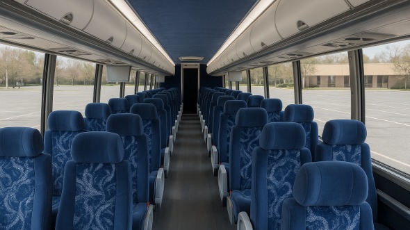 lakeland 55 passenger charter bus inside