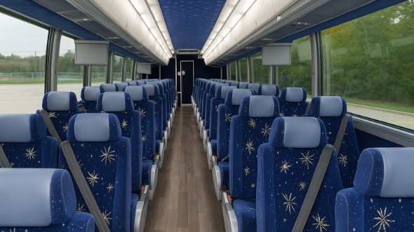 lakeland 56 passenger charter bus inside