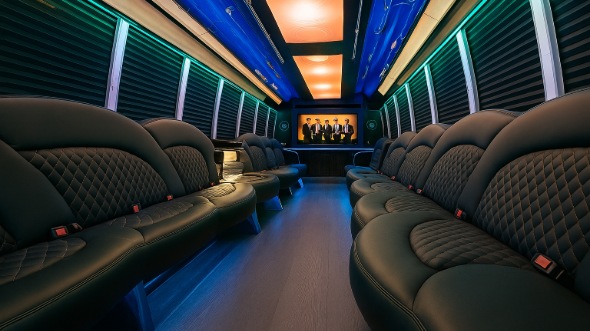 party bus rental interior lakeland